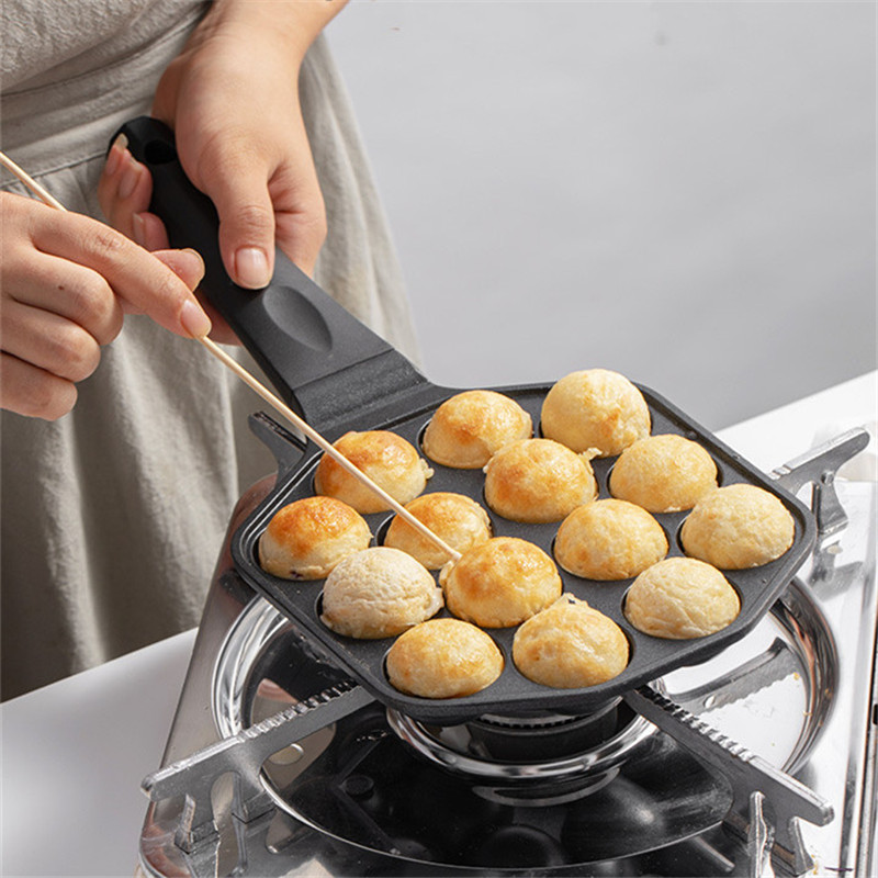 14 Holes Quail Egg Non-Stick Baking Pancake Takoyaki Grill Pan - Image 2