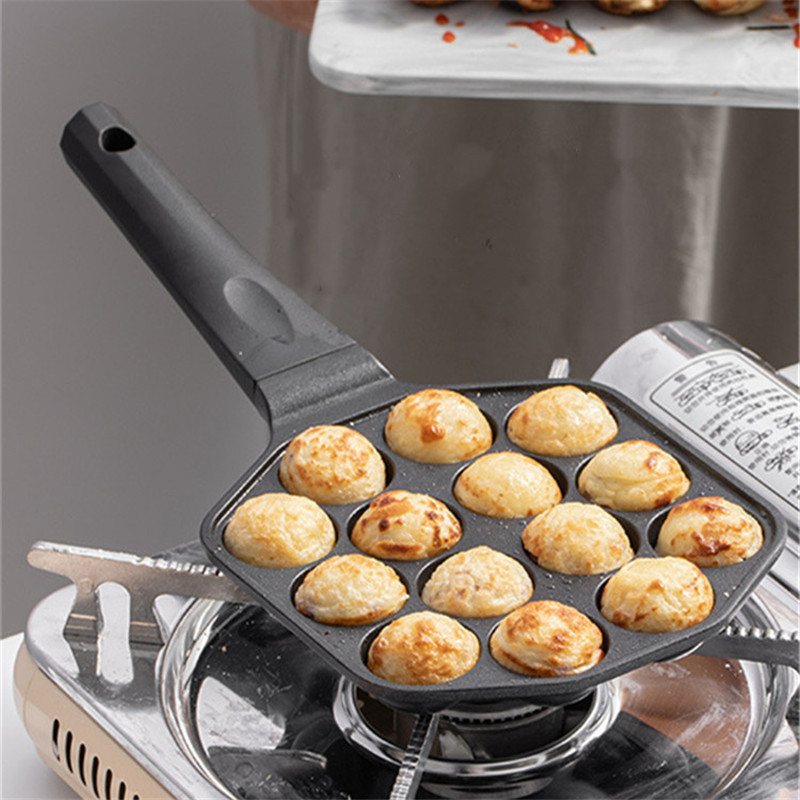 14 Holes Quail Egg Non-Stick Baking Pancake Takoyaki Grill Pan - Image 3