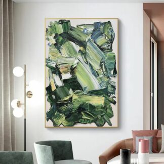 Abstract Texture Painting By Numbers Wall Art On Canvas