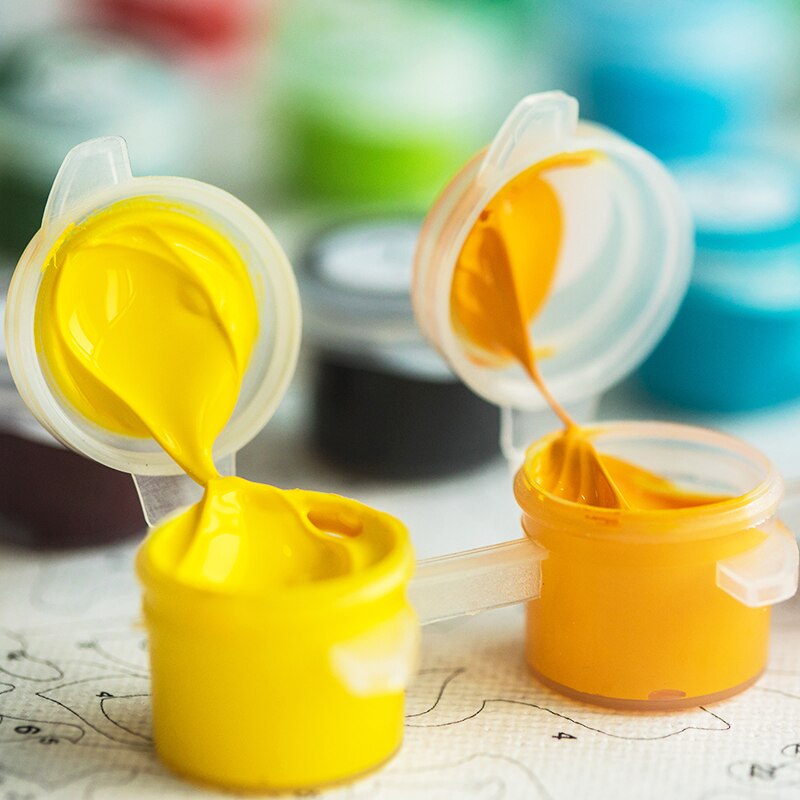 Lions Paint By Numbers On Canvas With Frame - Image 5