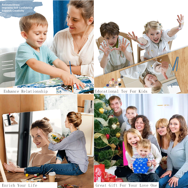 Abstract Colorful Texture Painting By Numbers - Image 9