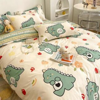 New Dinosaur Pattern Duvet Cover Set, Full Size