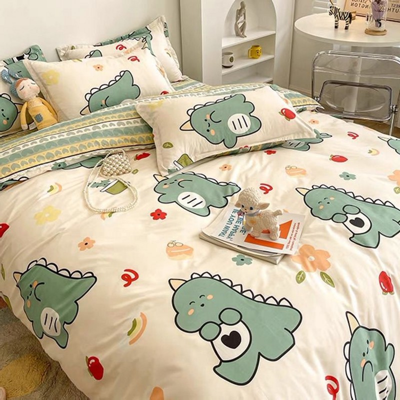 New Dinosaur Pattern Duvet Cover Set, Full Size