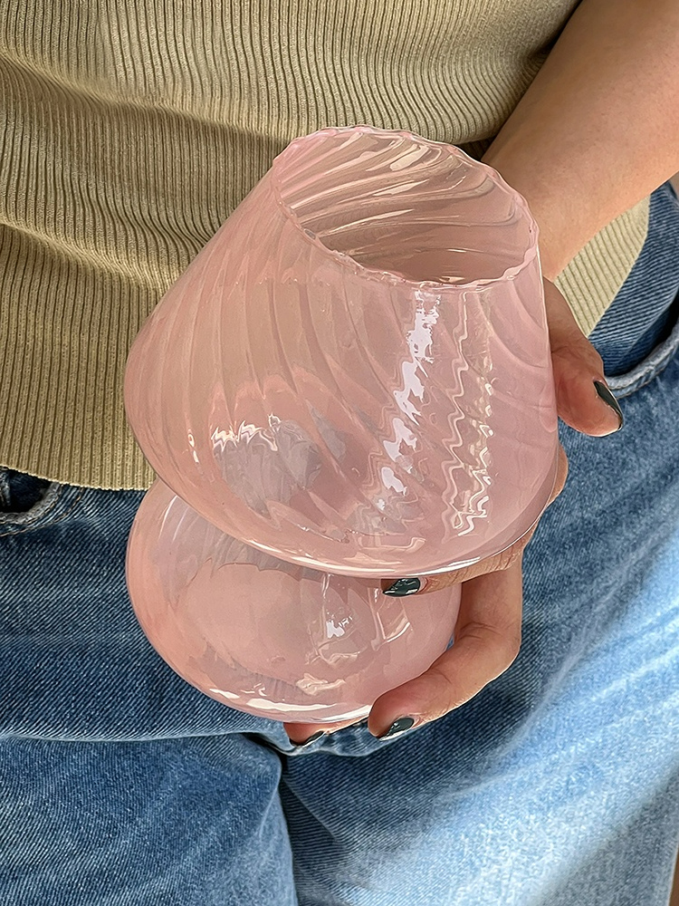 Glass Cute Mushroom Small Vase Flower - Image 4