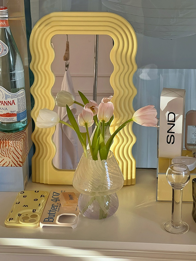 Glass Cute Mushroom Small Vase Flower - Image 5