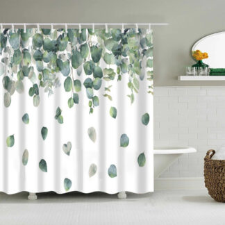 3D Printing Plant Leaves Shower Curtain