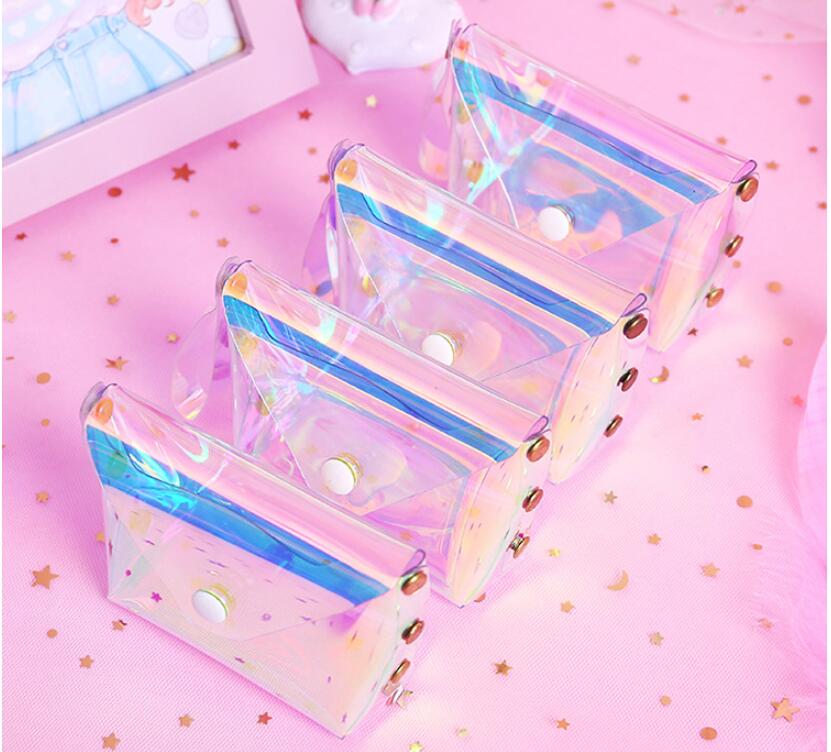 Women Transparent PVC Coin Purse Small Wallet - Image 2