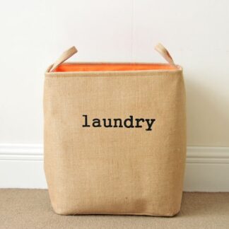 Large Laundry Hamper Bag Canvas Clothes Storage Baskets