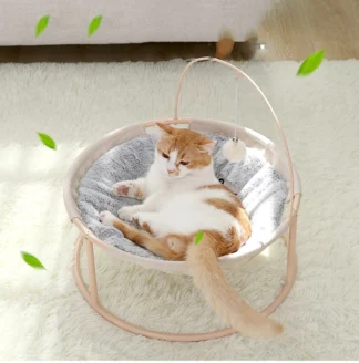 Bed Pet Hammock Cats Cute Sleeping Mats, Pink