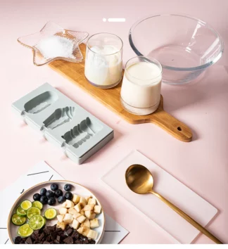 Silicone Ice Cream Mould Ice Cube Tray Popsicle