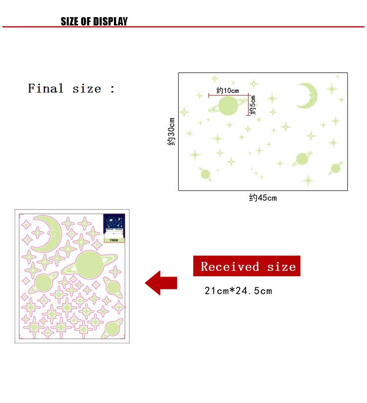 Universe Starry Sky Creative Luminous Fluorescent PVC Wall Stickers - Image 4