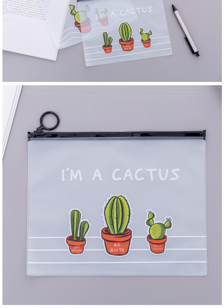 Kawaii Cactus Transparent Pencil Case For Kids - Image 8