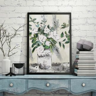 High Quality Flower Art Oil Painting On Canvas