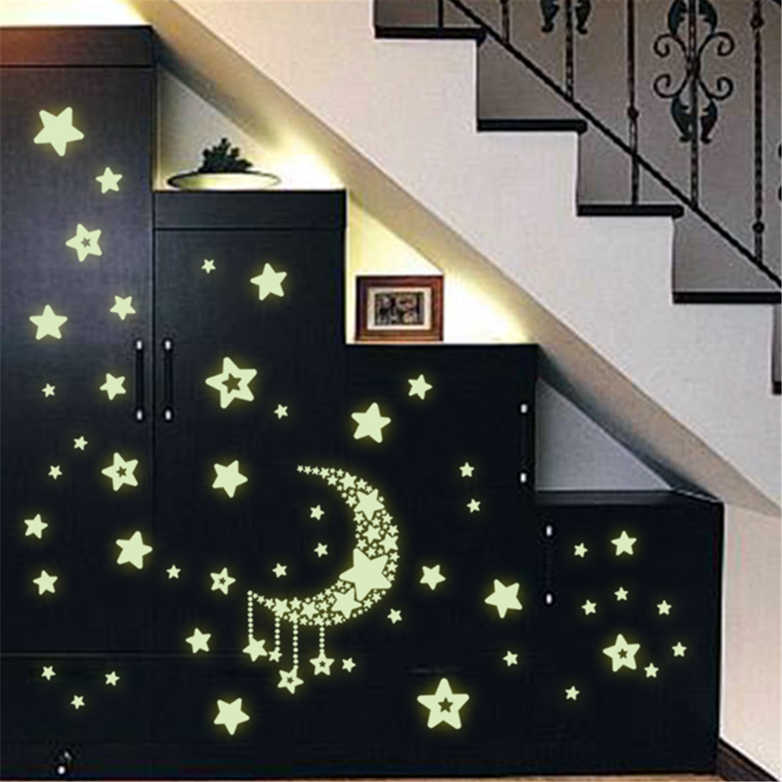 Luminous Stars Moon Fluorescent Wall Stickers - Image 4