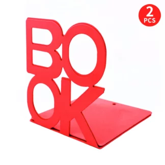 Metal Bookends Non-Slip Decorative Book Ends