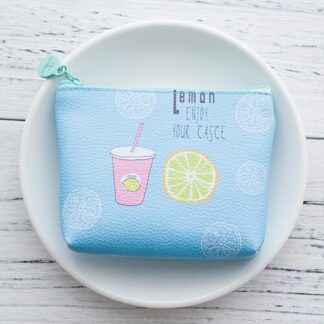 Cartoon Print PU Leather Small Zipper Coin Purse