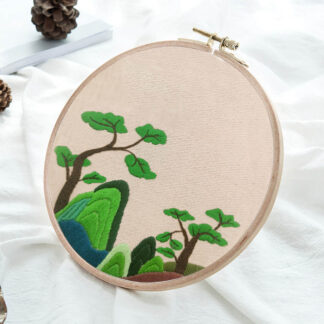 Embroidery Hoop Cross Stitch Kit Needle Punch DIY