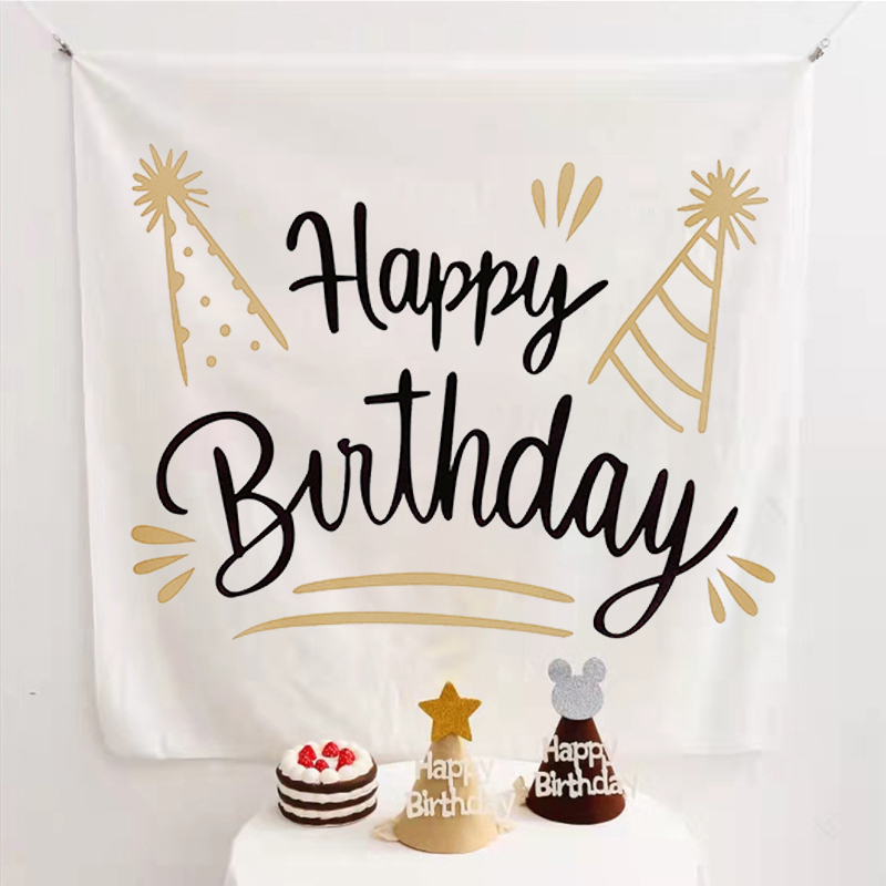 Happy Birthday Tapestry Cute Background For Party - Image 2