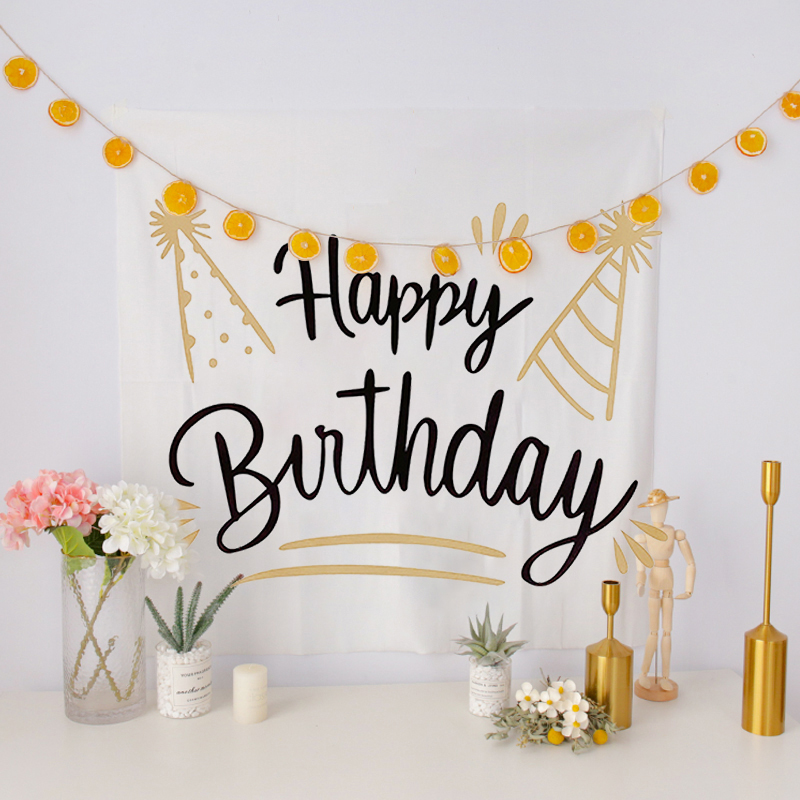 Happy Birthday Tapestry Cute Background For Party - Image 4