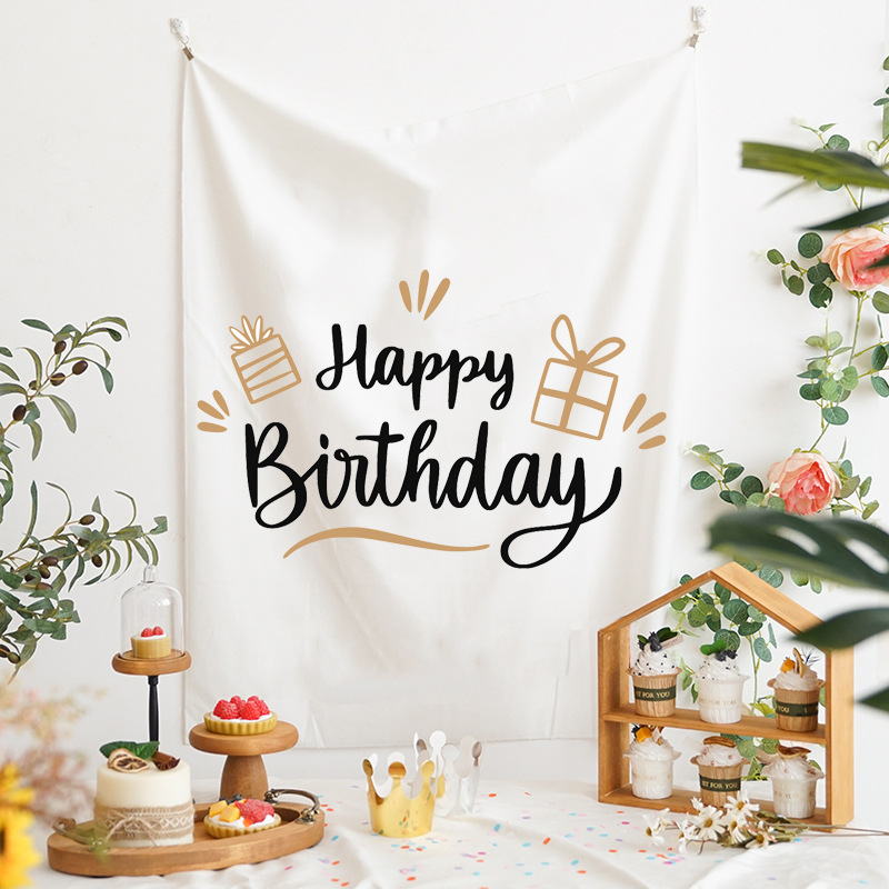 Happy Birthday Tapestry Cute Background For Party