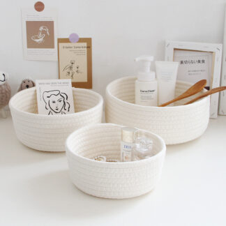 Nordic Cotton Rope Storage Baskets Woven