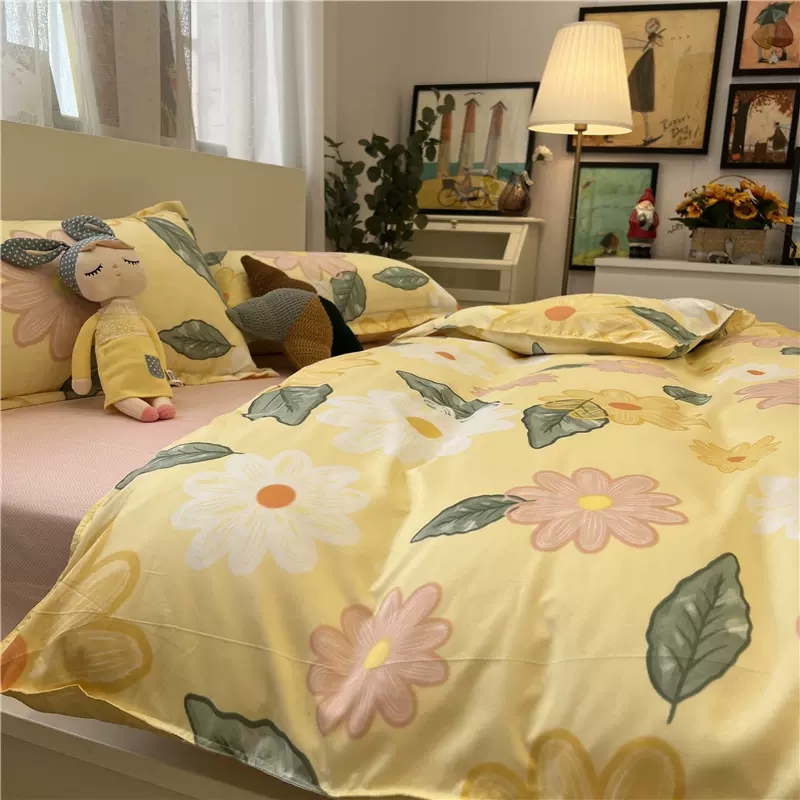 Ins Blue Love Heart Cute Rabbit Duvet Cover, Queen Size - Image 2