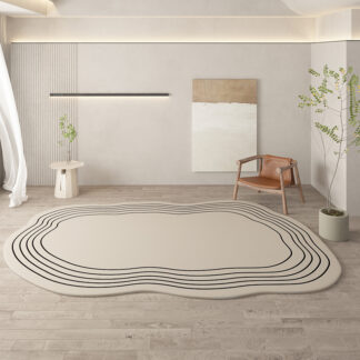 Irregular Round Living Room Rug