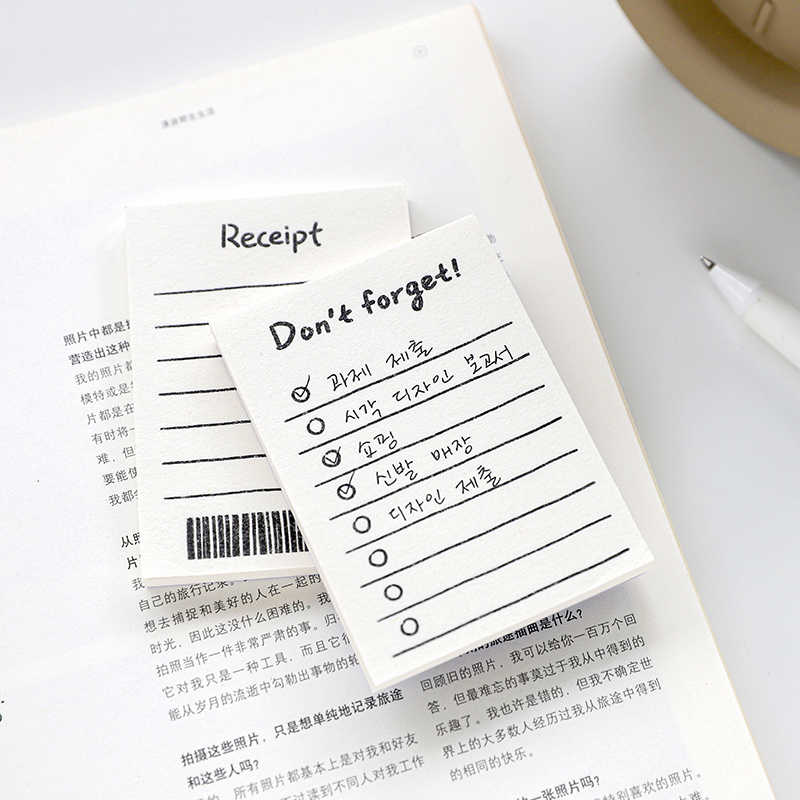 50 PCS Sticky Notes Simplicity Cute Journal Styles - Image 2