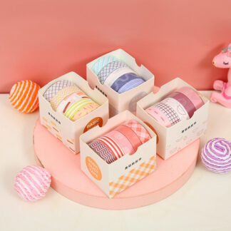 5 PCS/Box Solid Color Washi Tape Set
