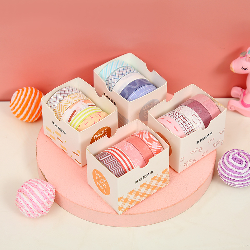 5 PCS/Box Solid Color Washi Tape Set