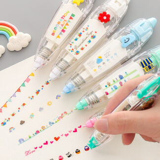 4 Pcs/Set Kawaii Decorative Stickers Marker Pen