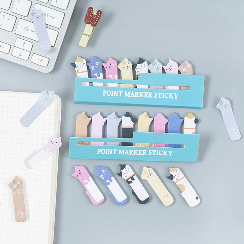 Cute Cartoon Kitty Cat Sticky Note Stationery Stickers - Image 5