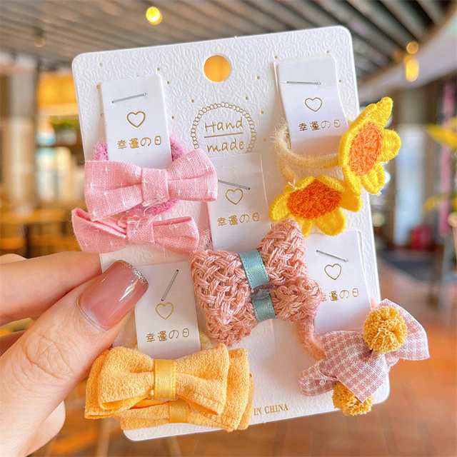 Kawaii Flower Bowknot Princess Baby Scrunchies ST3