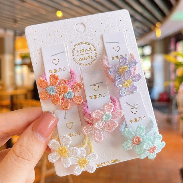 Kawaii Flower Bowknot Princess Baby Scrunchies ST2