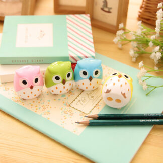 4PCS Kawaii Owl Pencil Sharpener
