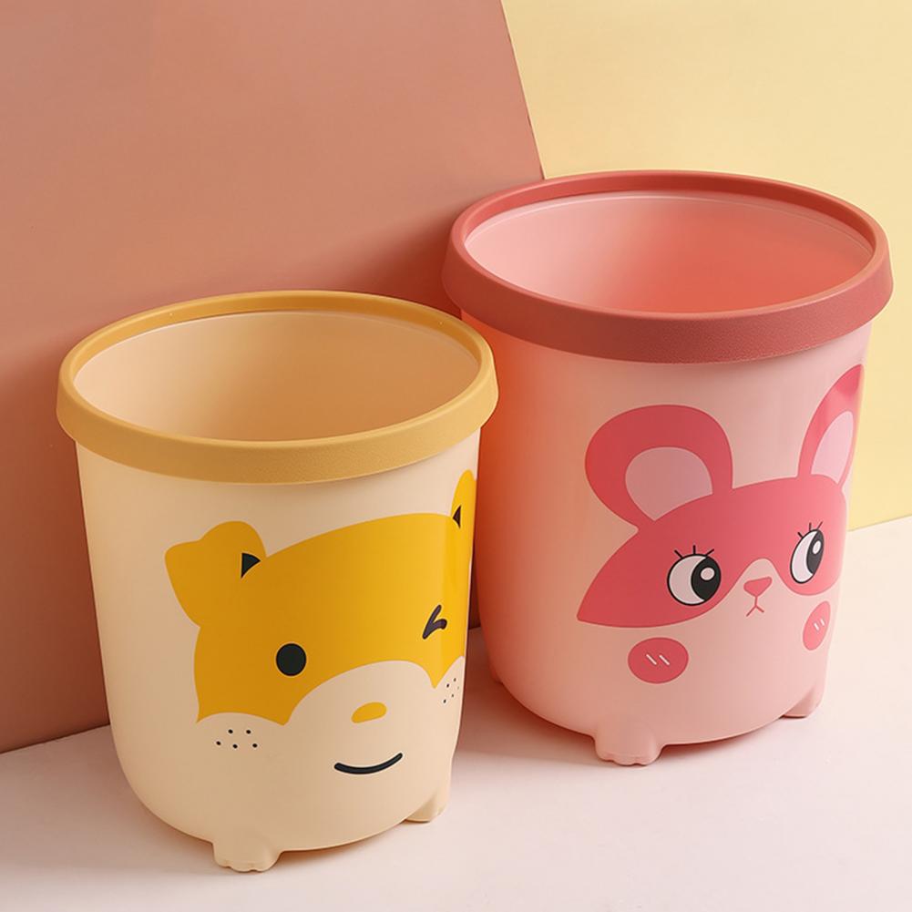 Trash Can Waste Bin Cute Rubbish Bucket, Set of 2 - Image 2