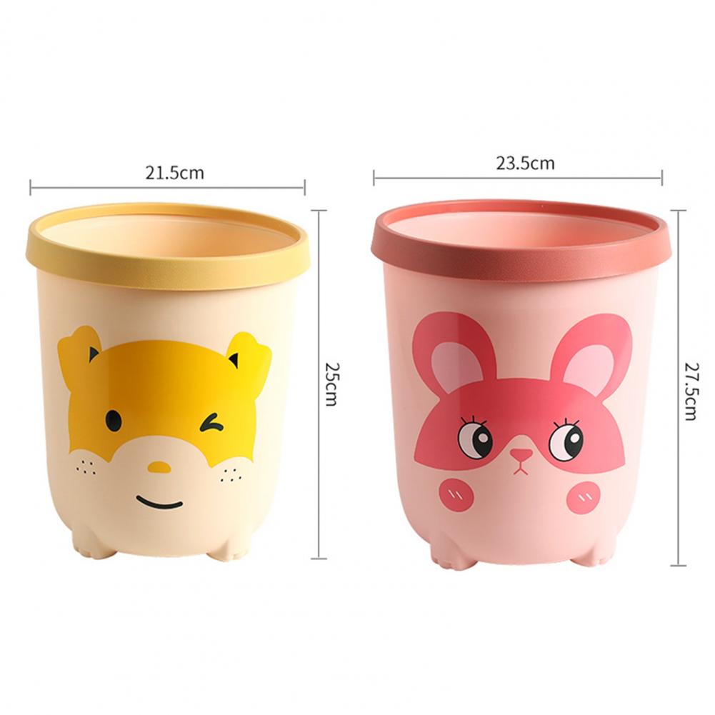 Trash Can Waste Bin Cute Rubbish Bucket, Set of 2 - Image 4