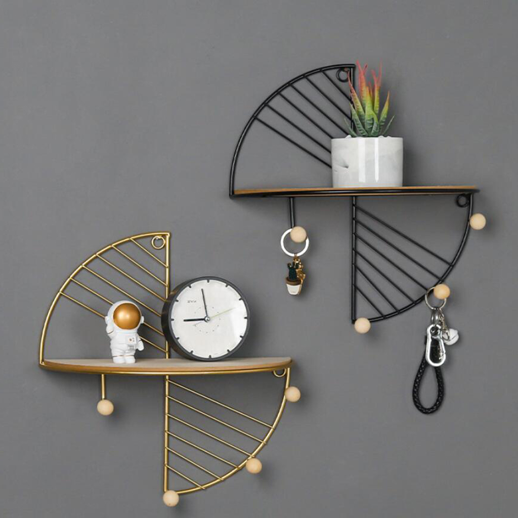 Elegant Design Wall Shelf Storage Key Rack Home Decoration - Image 2