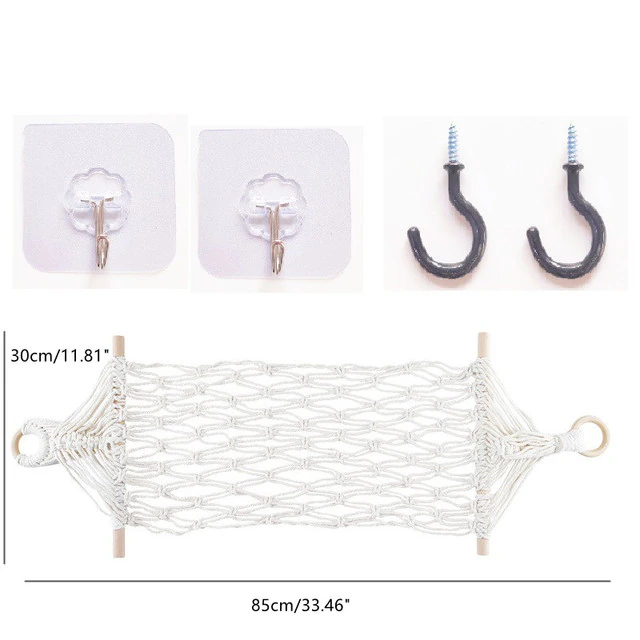 Cotton Rope Fruit Hanging Basket Storage Mesh Bag For Kitchen - Image 3