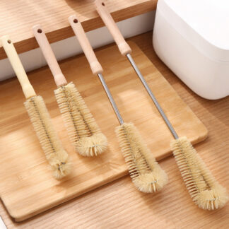 Kitchen Wooden Bottle Cleaning Brush Set