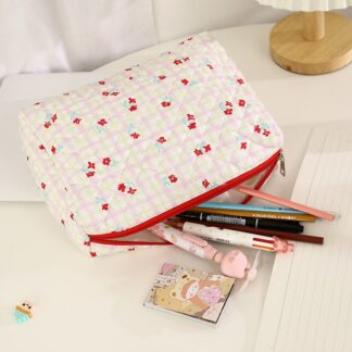Korean Floral Women Toiletry Makeup Bags