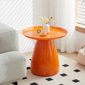 Balcony Round Coffee Table Orange