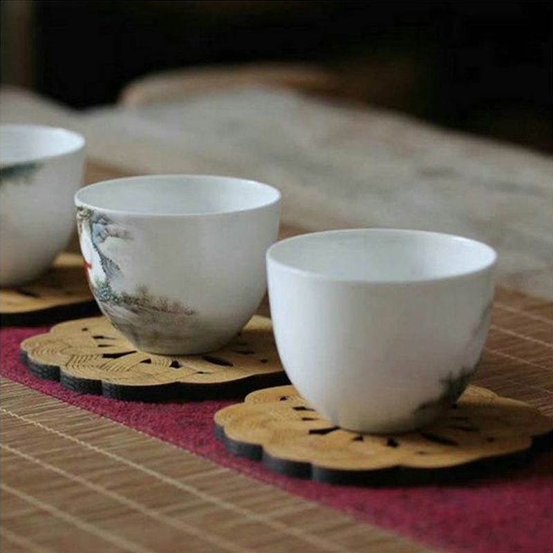 4PCS Lotus Leaf Shape Cup Coaster - Image 2