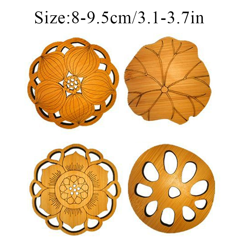 4PCS Lotus Leaf Shape Cup Coaster - Image 6
