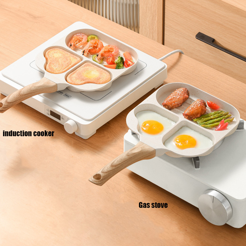 Heart-Shape Non-Stick Frying Pan Thickened Omelet Pan Breakfast Maker - Image 6