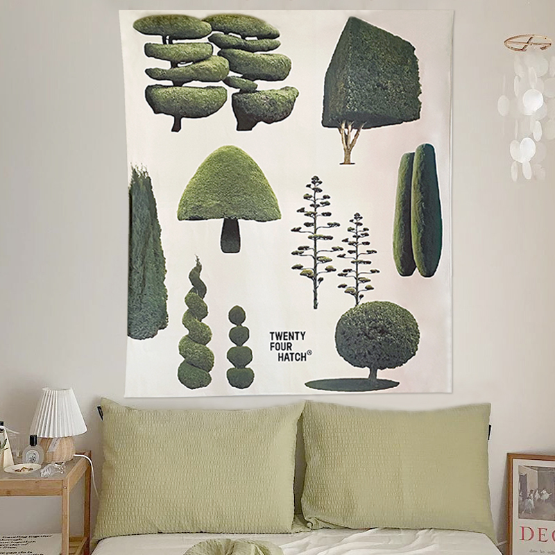 Lovely Trees Wall Hanging Tapestry Plants for Aesthetic Home Decor - Image 2