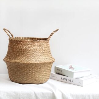 Storage Basket Potted Plant Decorative Basket Rattan