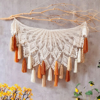 Macrame Wall Hanging, Boho Decor, Hanging Leaf