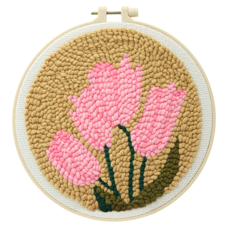 Magic Needle Embroidery Kit Punch Poke Flower Weaving - Image 6