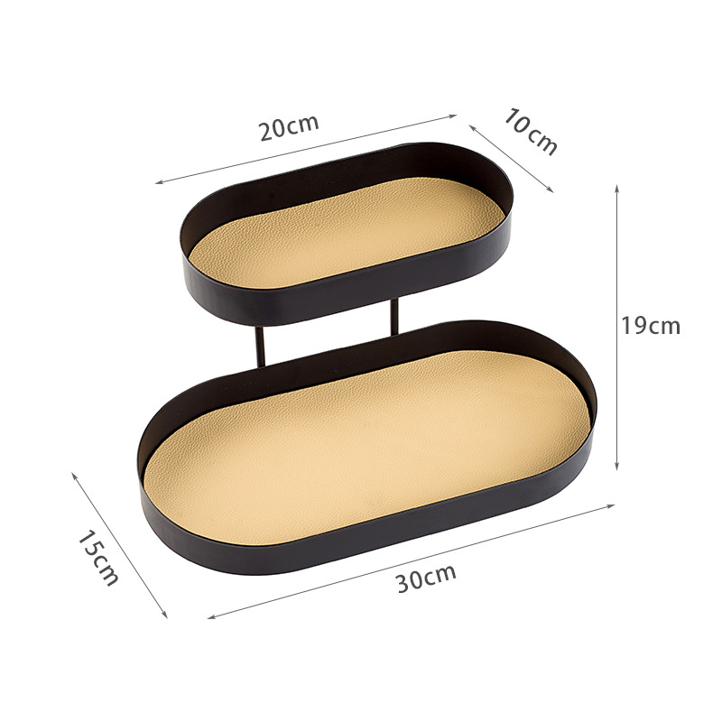 Metal Storage Nordic Style 2 Layers Black - Image 5